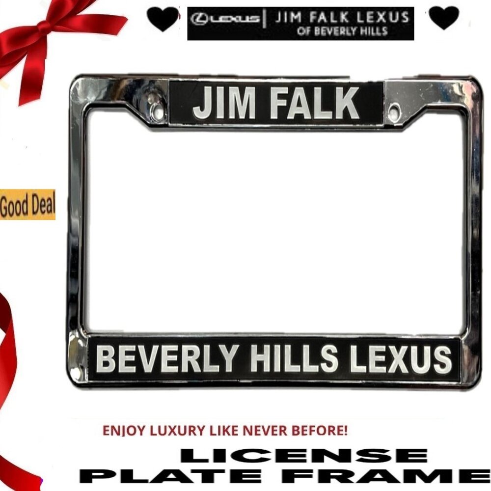 🛑 BEVERLY HILLS ➕ LEXUS Dealership License 🆒 PLATE FRAME Luxury 💸BUY NOW‼️🟢